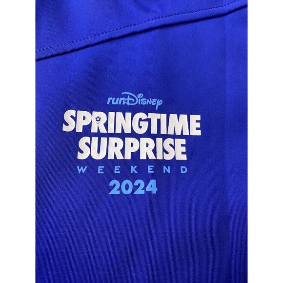 2024 runDisney Springtime Surprise‎ Track Jacket Medium Adult Stitch Tinkerbell - Picture 3 of 13